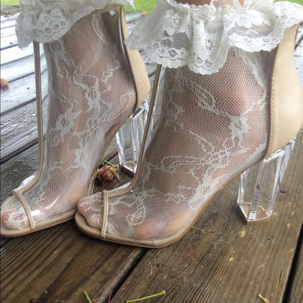 Clear booties